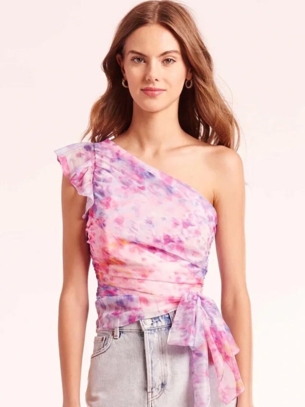 Amanda Uprichard Bea Top in Cotton Candy (Size Small)